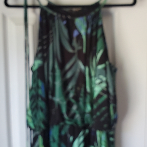 London Times Jungle Palm Cropped Jumpsuit - 12 - Picture 12 of 15